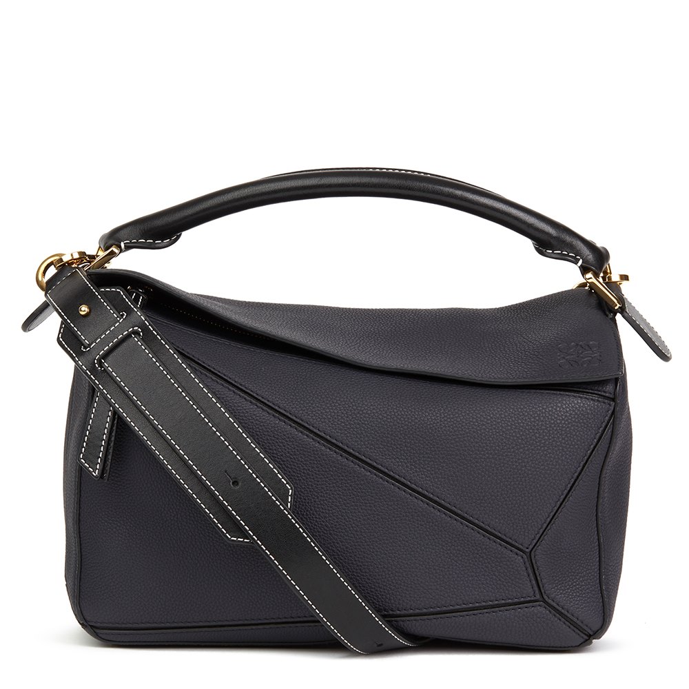 loewe puzzle bag grained leather