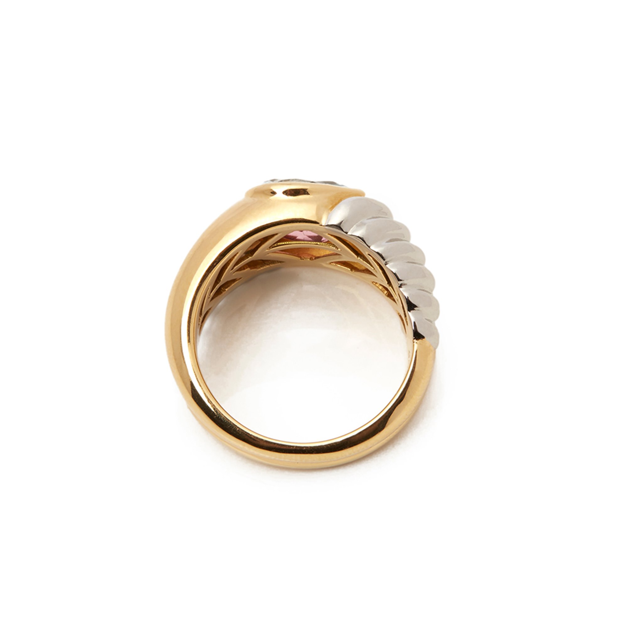 Bulgari 18k Yellow & 18k White Gold Multi-Gem Doppio Ring