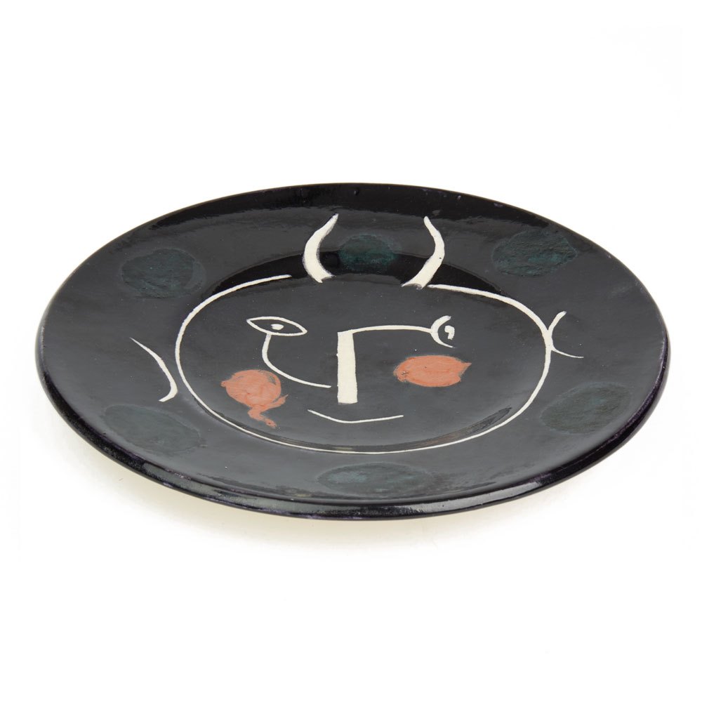 Pablo Picasso Ltd Edition Service Visage Noir Plate 1948 Made in 1948
