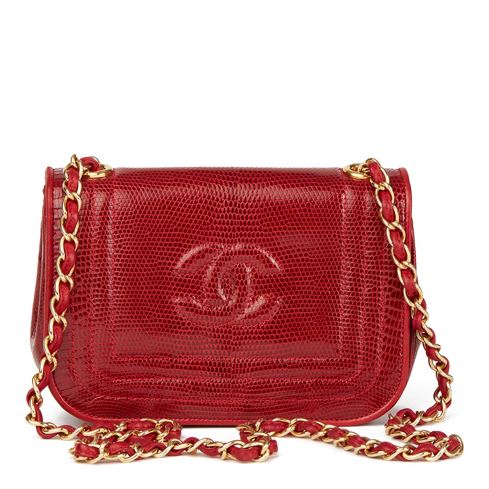 chanel lizard mini flap