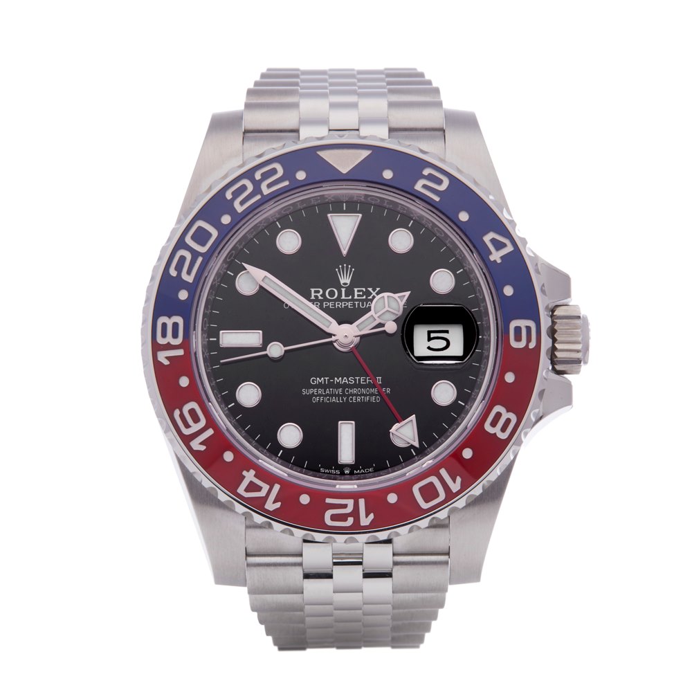 rolex pepsi stainless steel