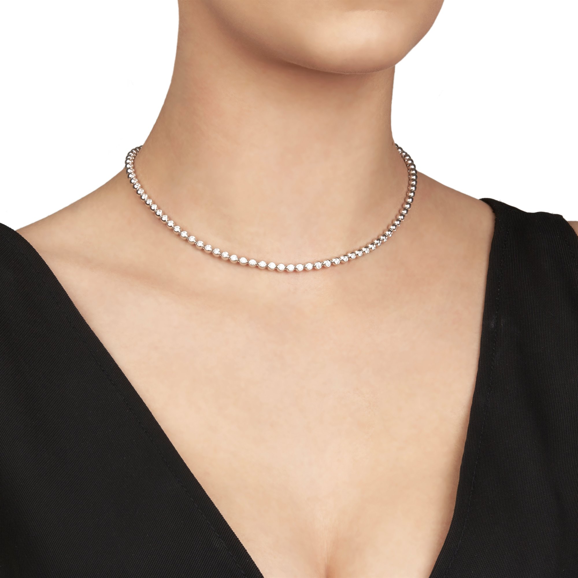 Diamond Beaded 4.50ct Diamond Necklace