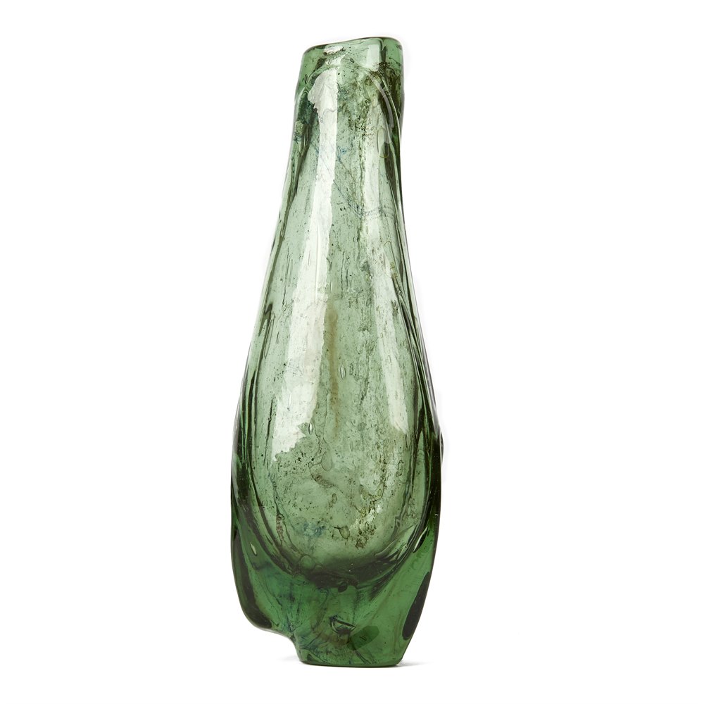 MARVIN LIPOFSKY AMERICAN ART GLASS VASE DATED 1963 Dated 1963