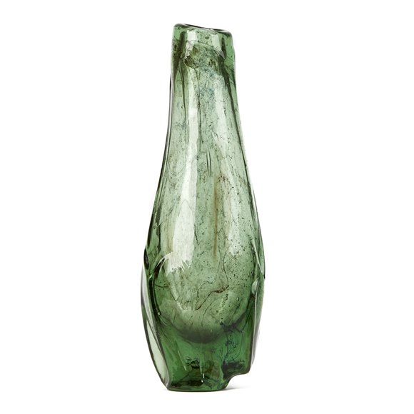 MARVIN LIPOFSKY AMERICAN ART GLASS VASE DATED 1963