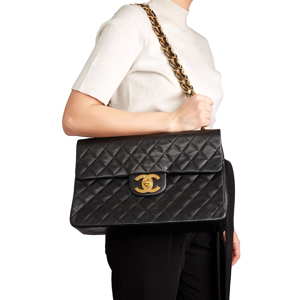 Chanel Maxi Jumbo XL Flap Bag 1994 HB2583 | Second Hand Handbags