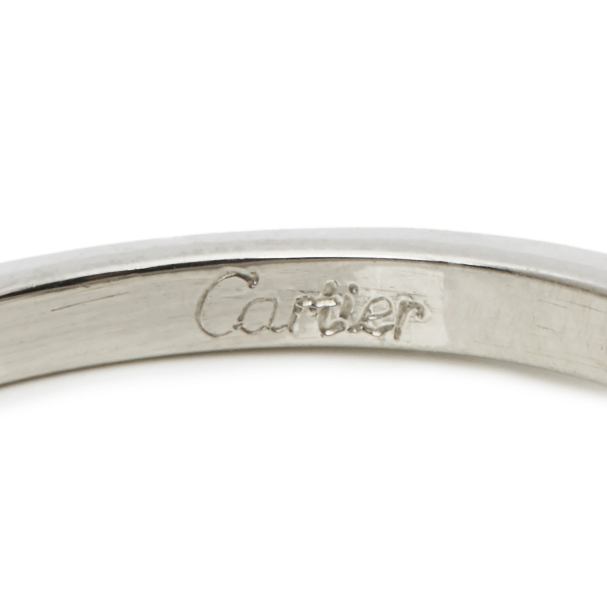 Cartier Platinum 0.26ct Round Brilliant Cut Solitaire Diamond Engagement Ring