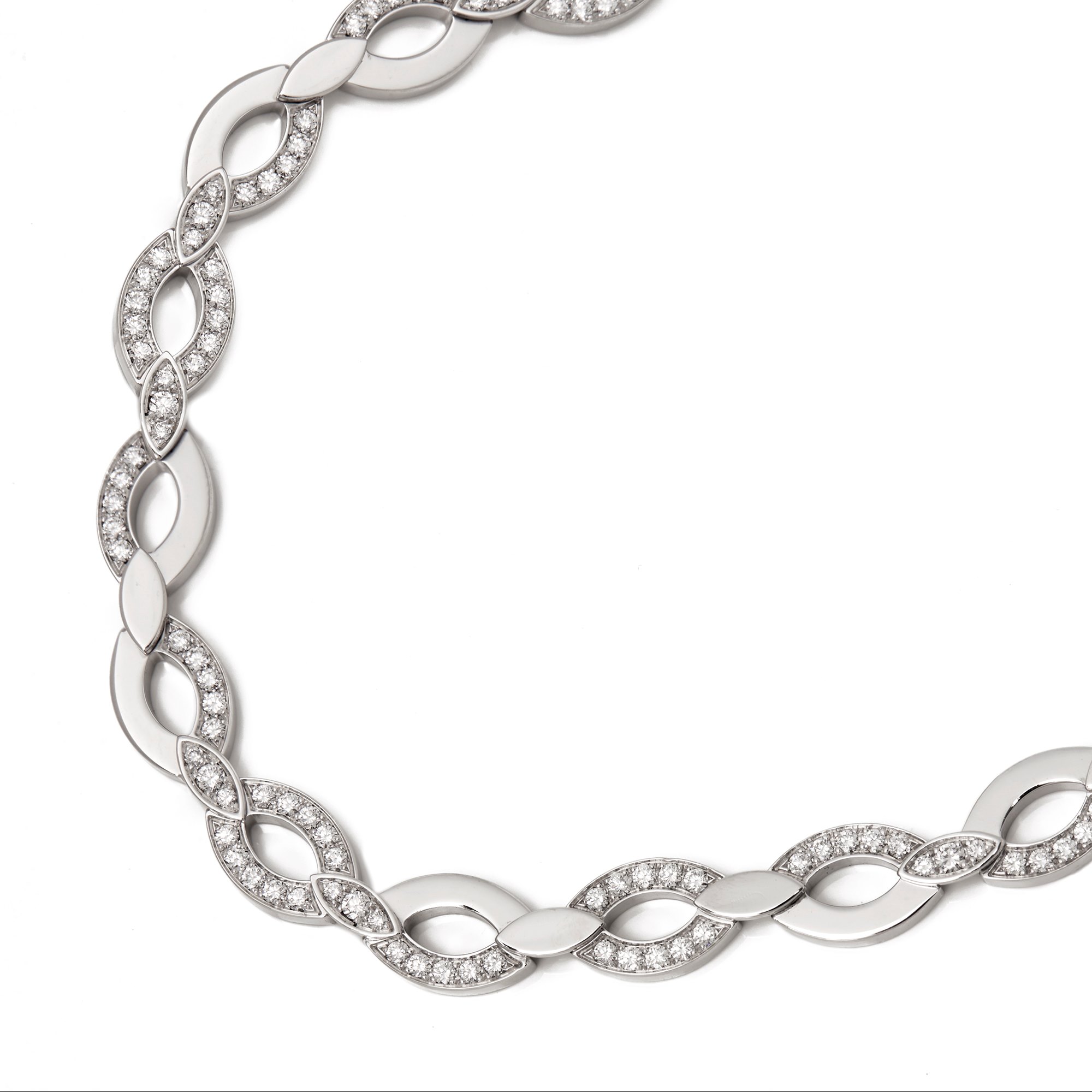 Cartier 18k White Gold Diamond Diadea Necklace