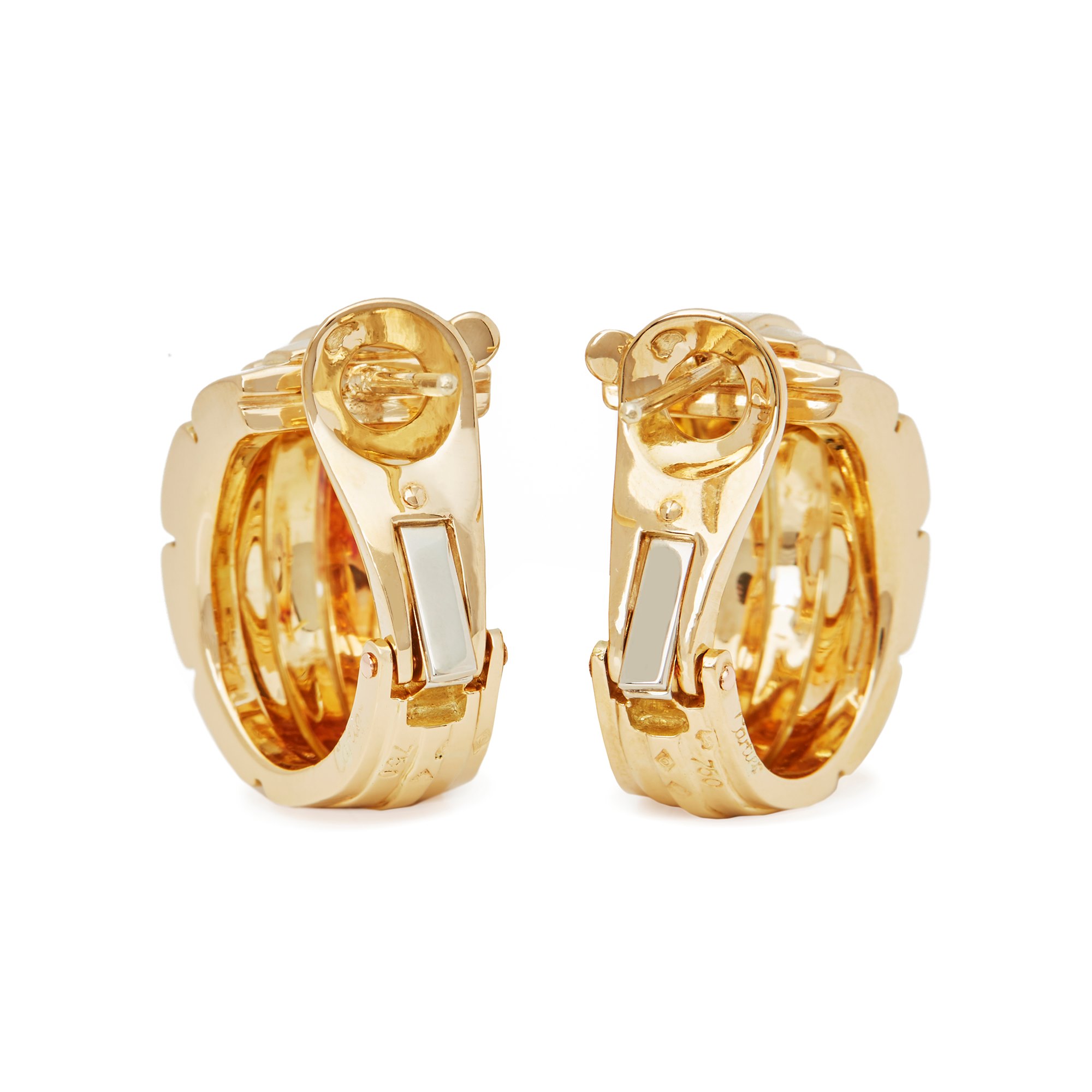 Cartier 18k Yellow Gold Maillon Panthère Earrings
