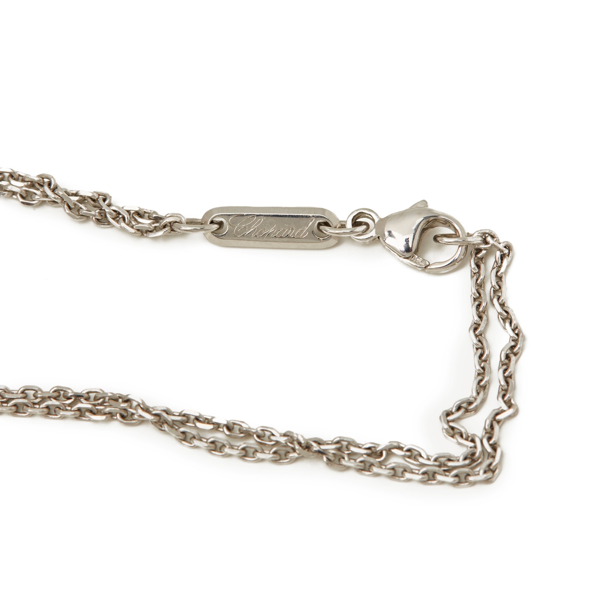 Chopard 18k White Gold Happy Spirit Diamond Necklace