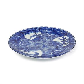 LARGE JAPANESE ARITA BLUE & WHITE PORCELAIN DISH 18/19TH C.