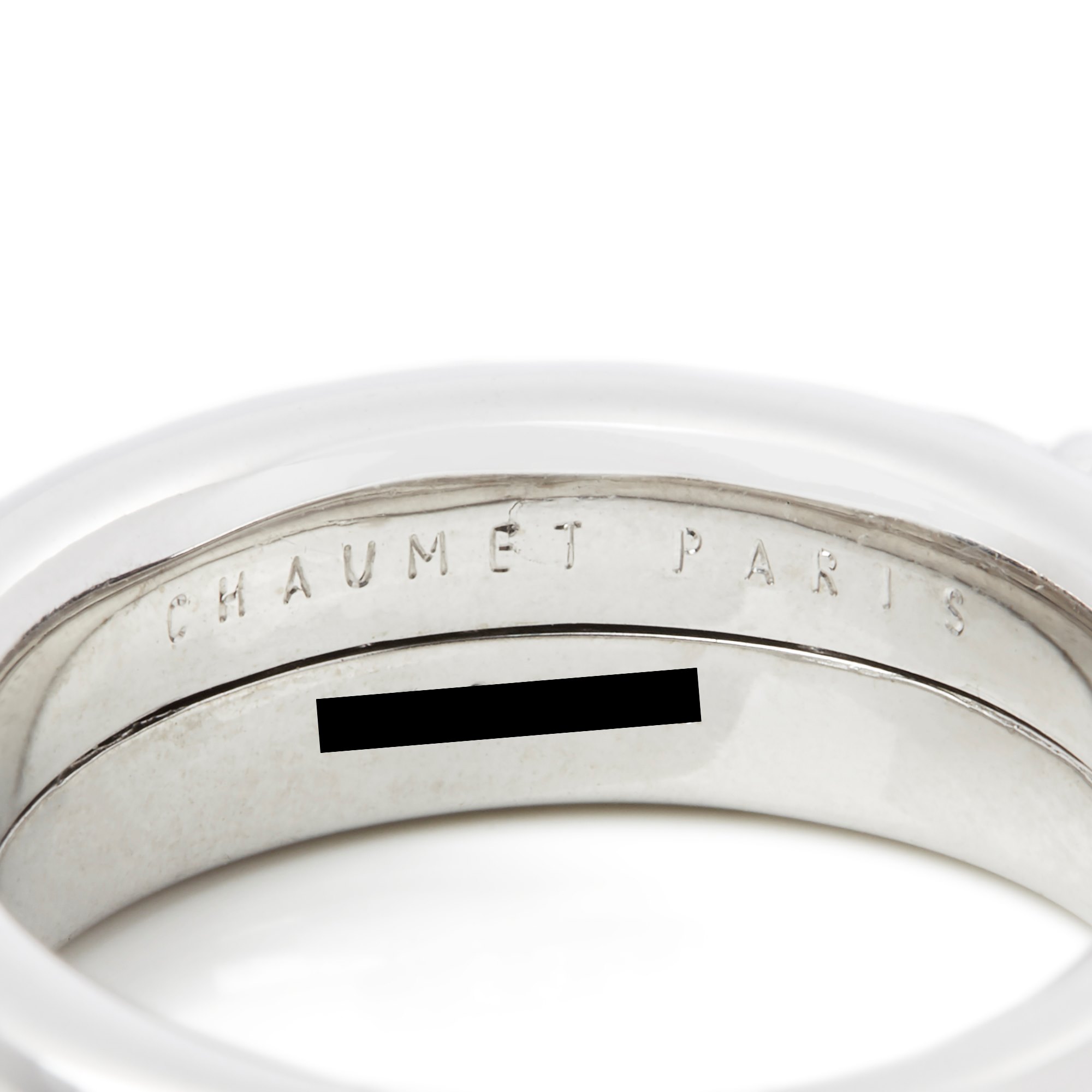 Chaumet 18k White Gold Diamond Liens Ring