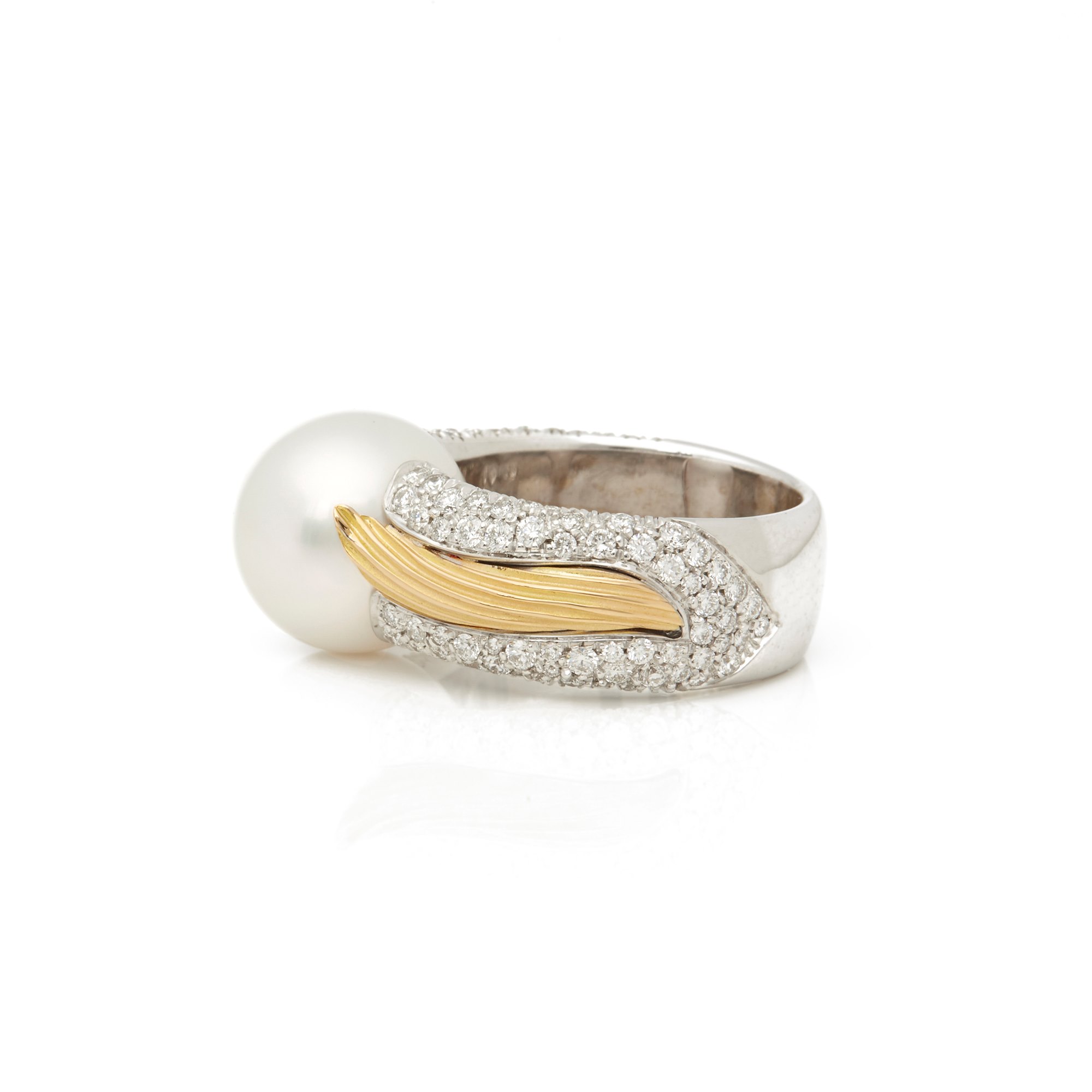 Mikimoto Akoya Pearl & Diamond Cocktail Ring