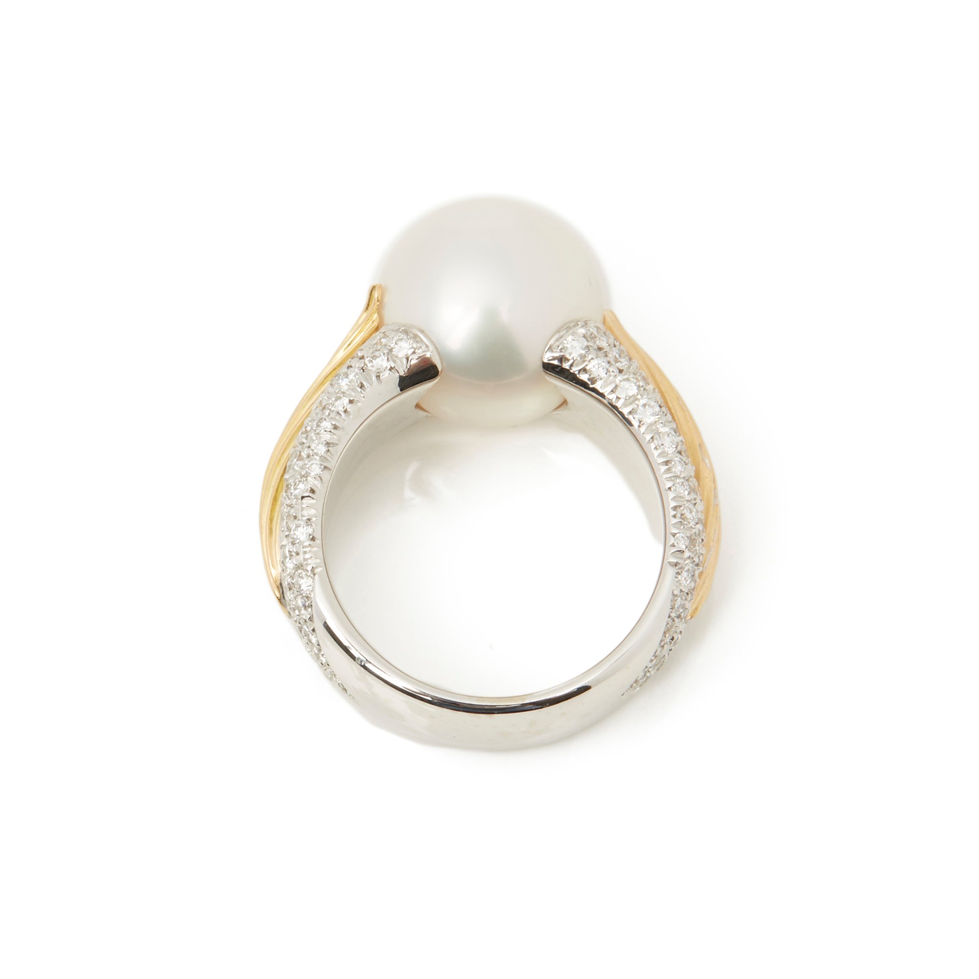 Mikimoto Akoya Pearl & Diamond Cocktail Ring