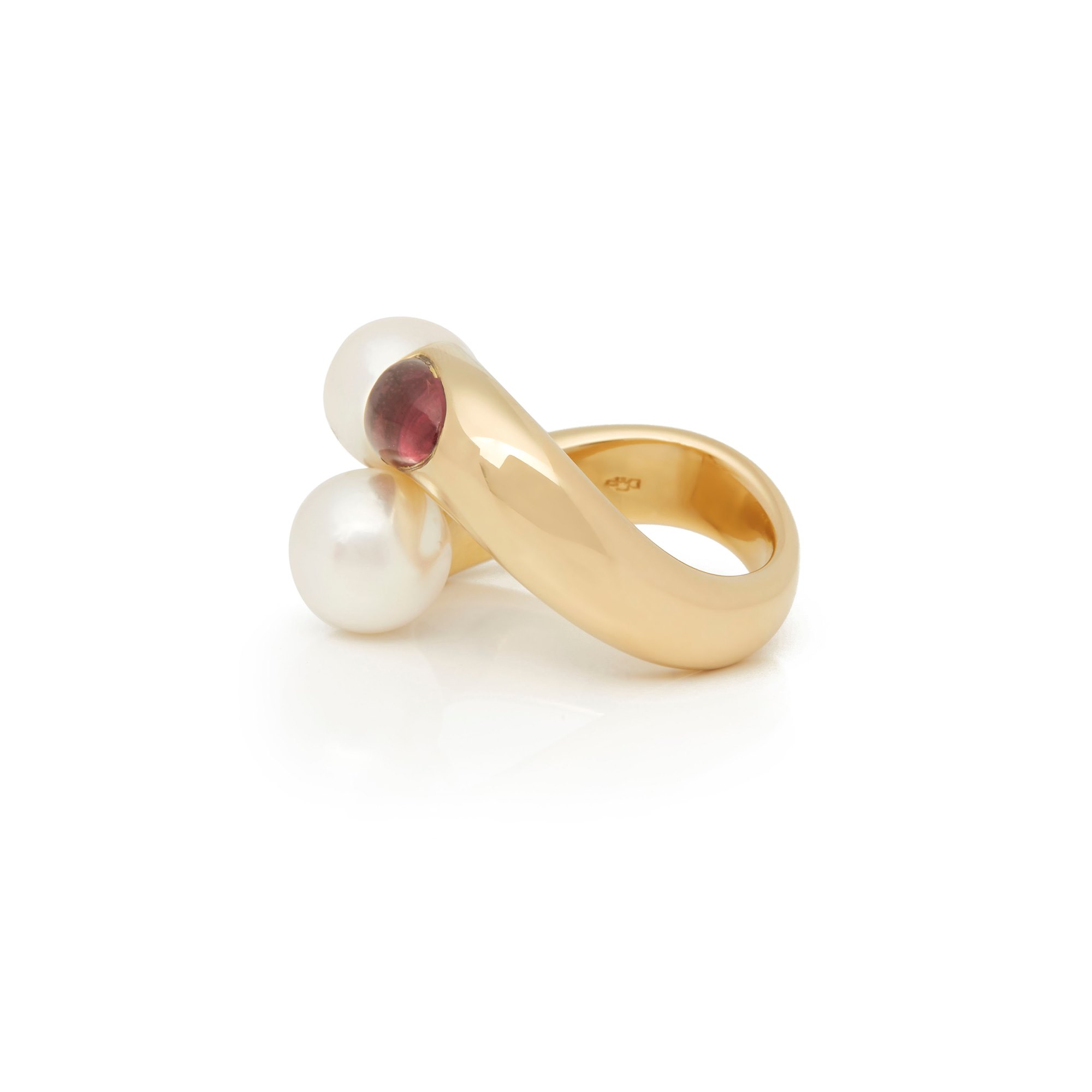 Mikimoto Akoya Pearl & Tourmaline Ring