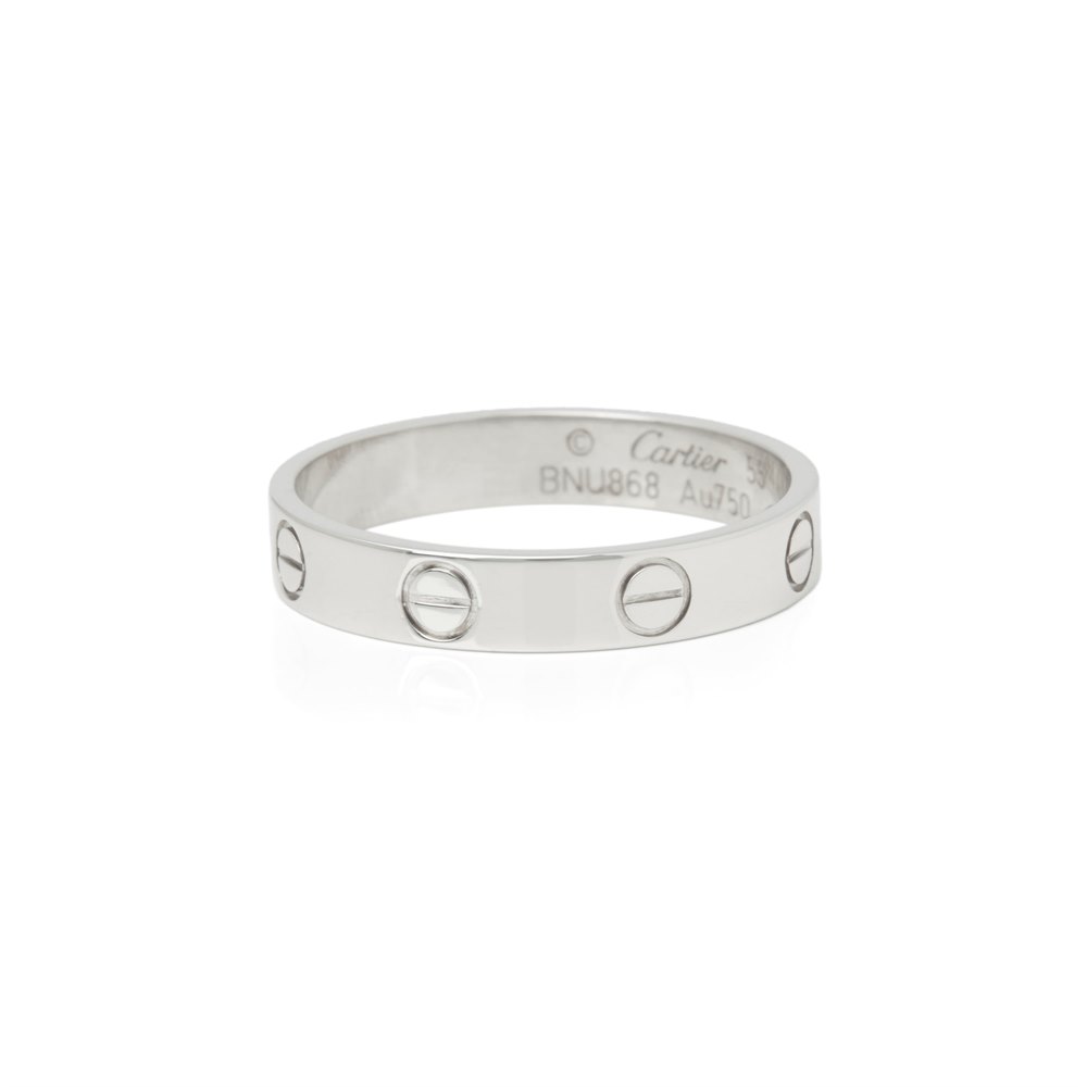 Cartier 18k White Gold Mini Love Ring