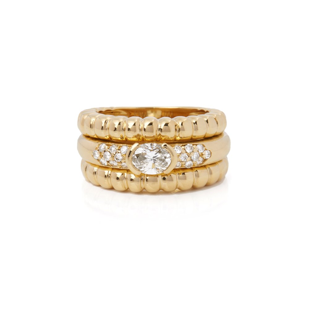 Piaget 18k Yellow Gold Diamond Dress Ring