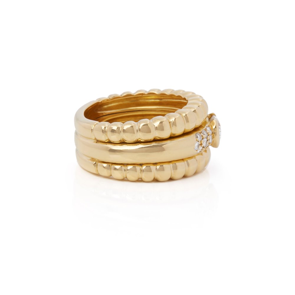 Piaget 18k Yellow Gold Diamond Dress Ring