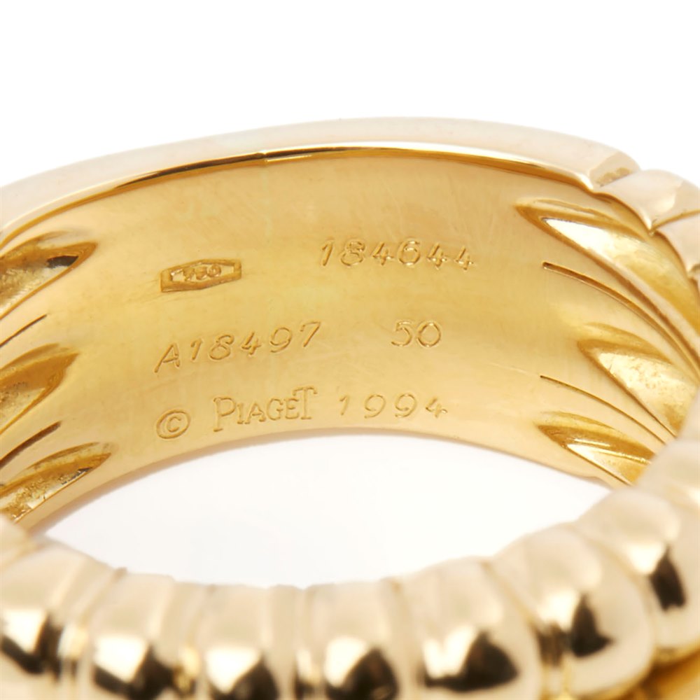 Piaget 18k Yellow Gold Diamond Dress Ring