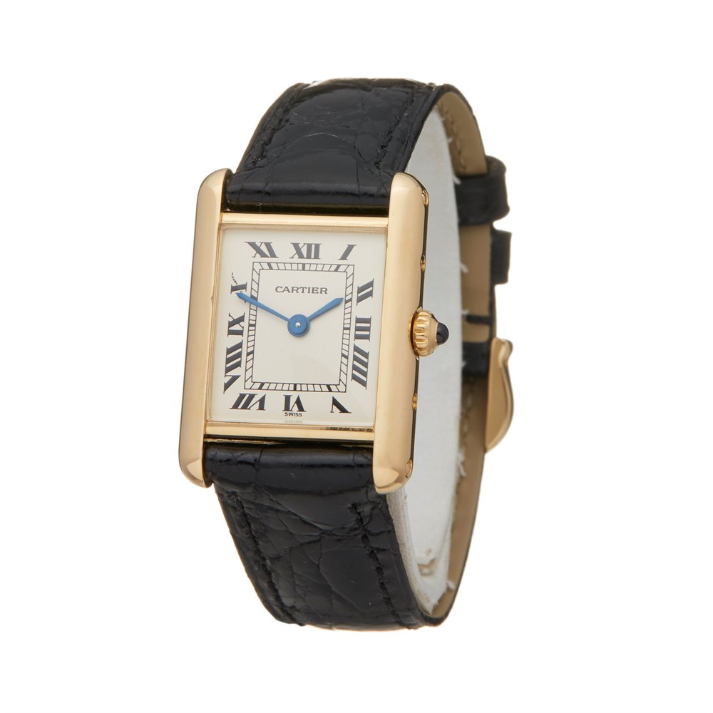 cartier tank louis 18k