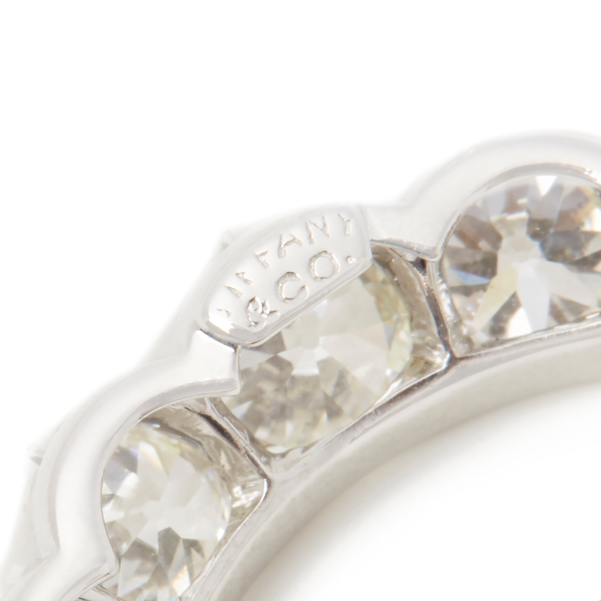 Tiffany & Co. Platinum Diamond Crescent Moon Brooch