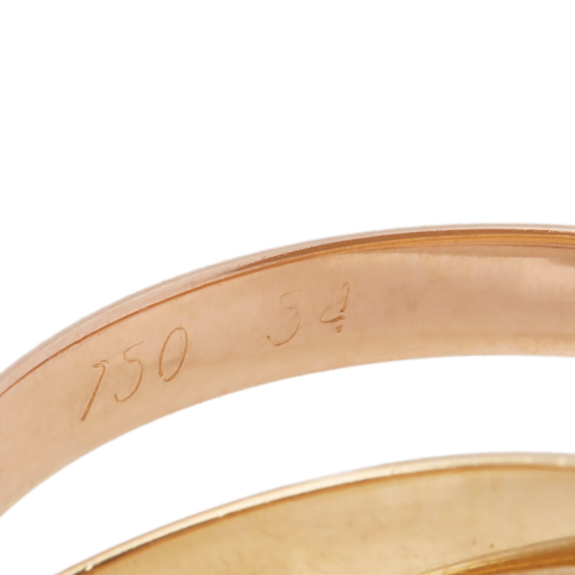 Cartier 18k Yellow, White & Rose Gold Small Trinity Ring