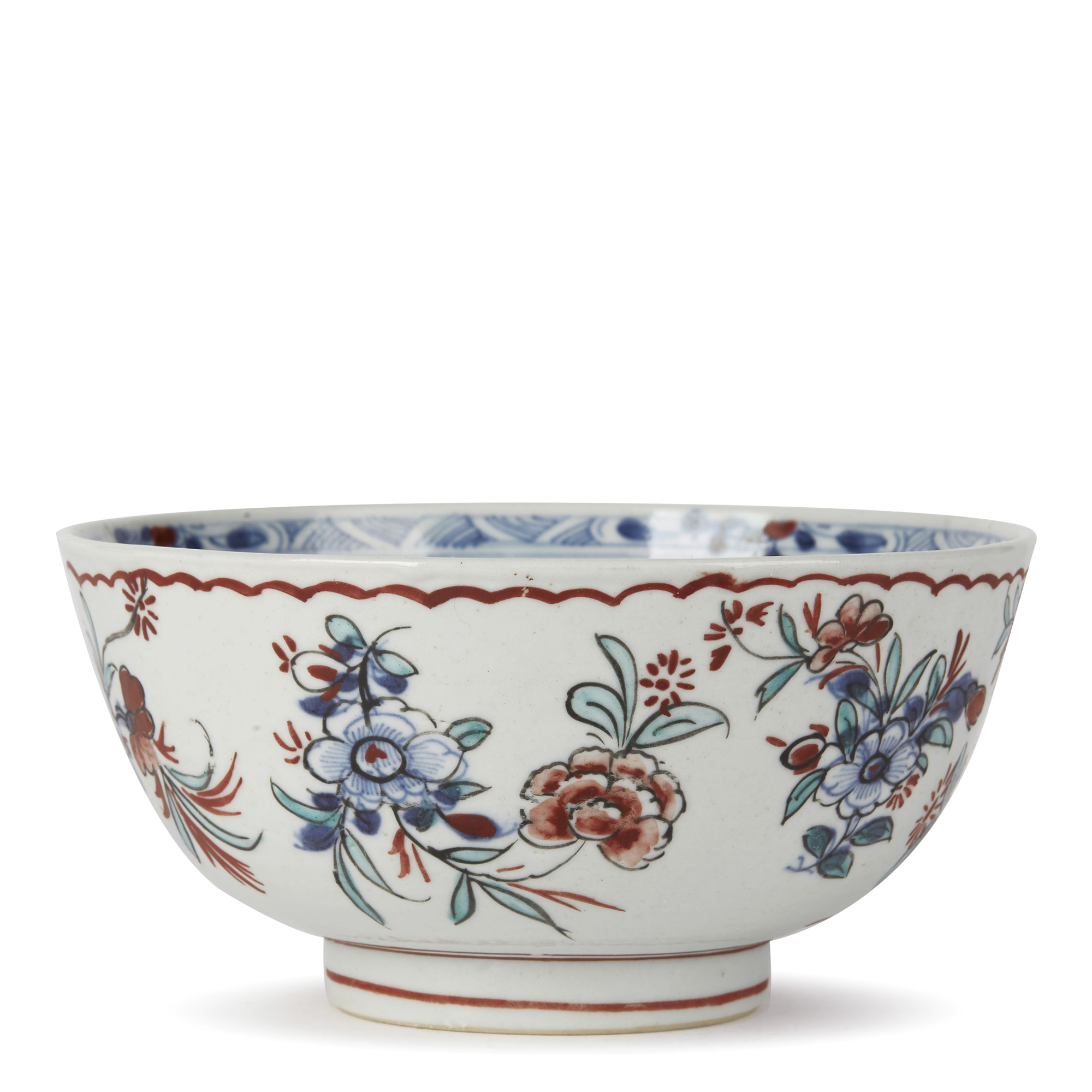 CHINESE QIANLONG FLORAL OVERDECORATED BOWL 18TH C. | eBay