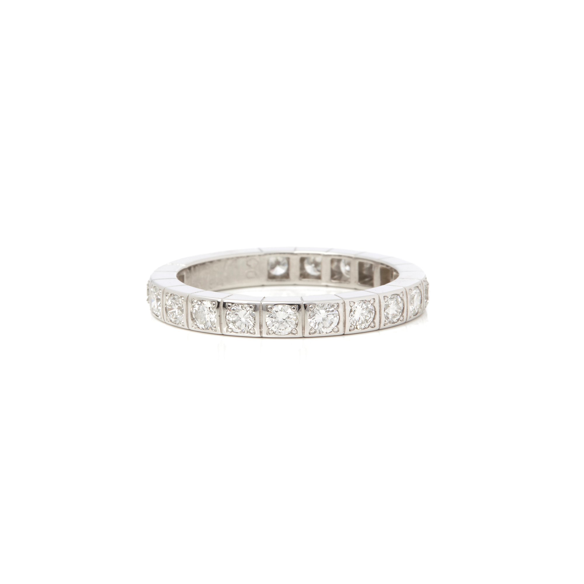 Cartier 18k White Gold Diamond Lanieres Ring