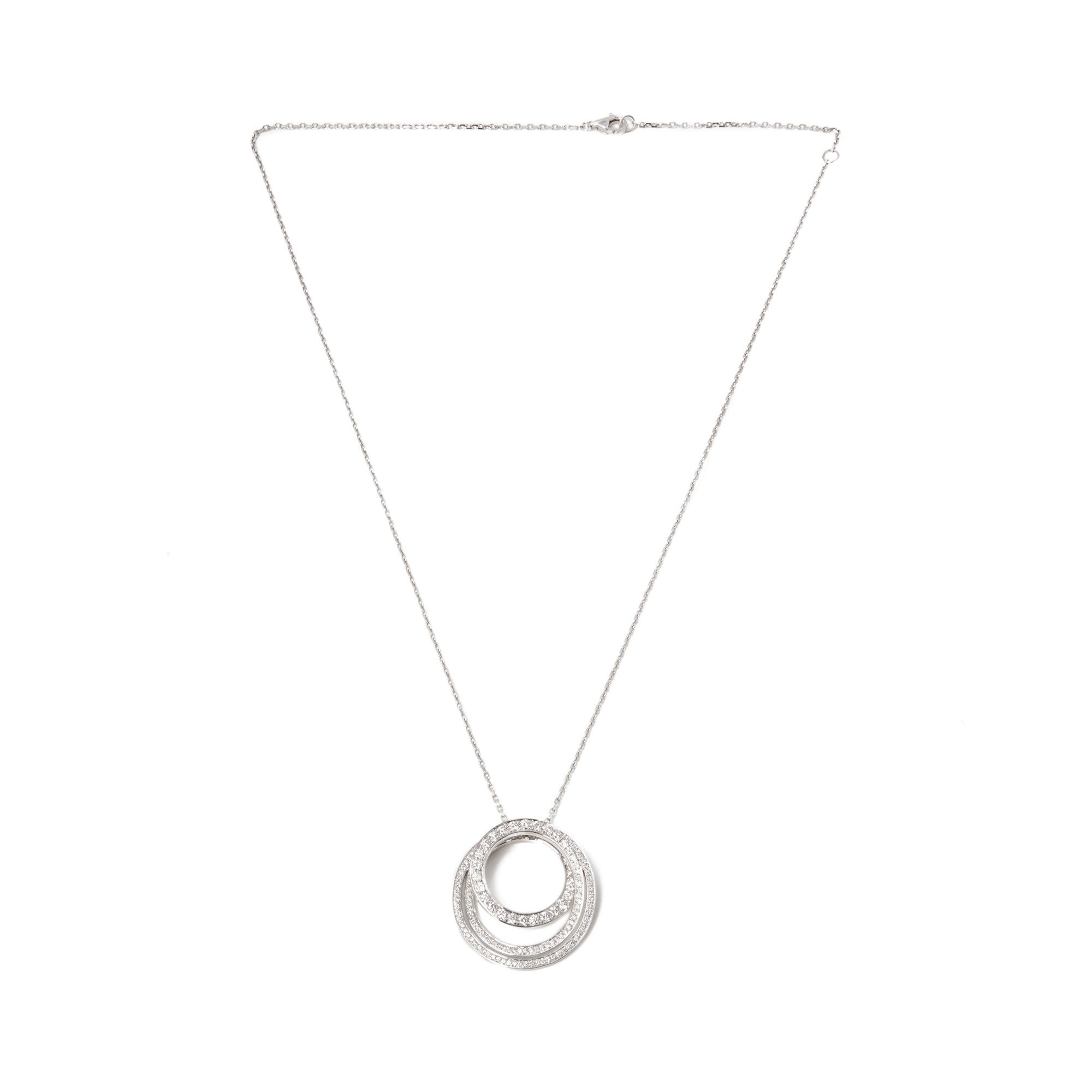 Cartier 18k White Gold Diamond Etincelle Necklace