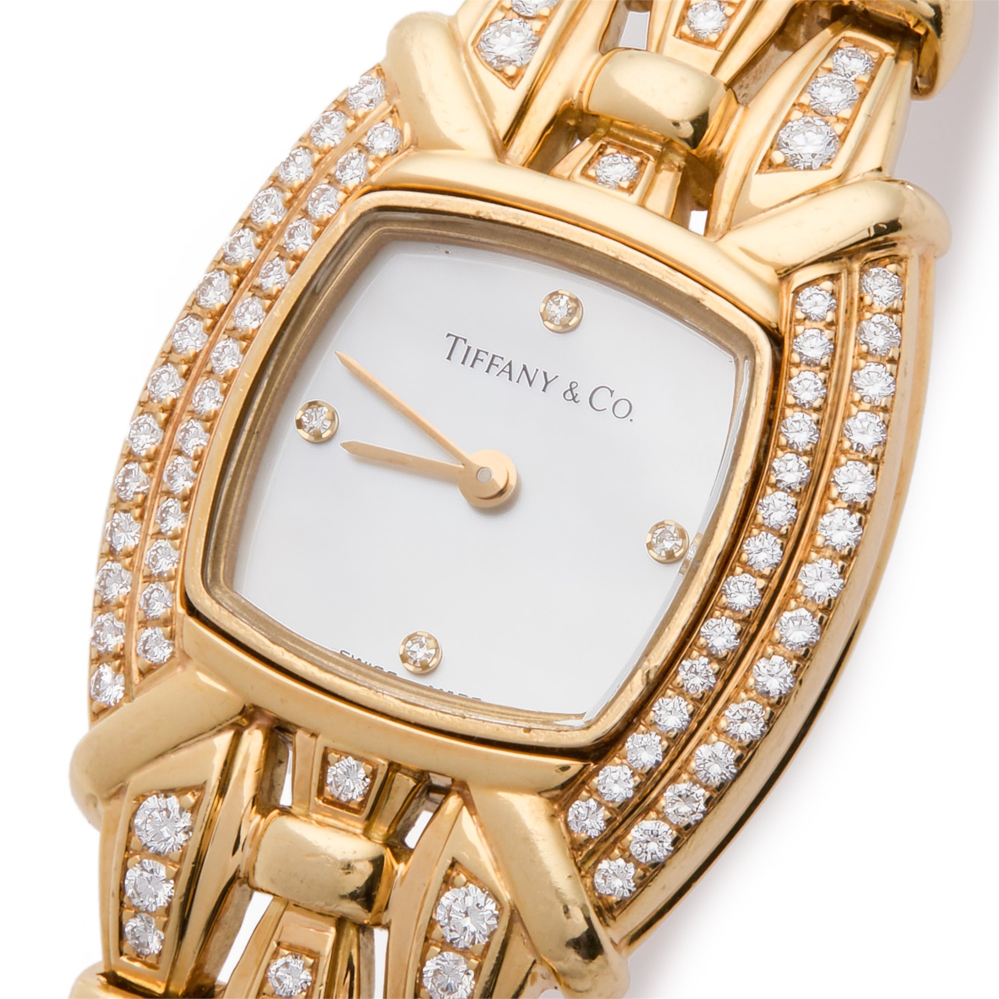 Tiffany tesoro Diamond Mother of Pearl Yellow Gold L0133