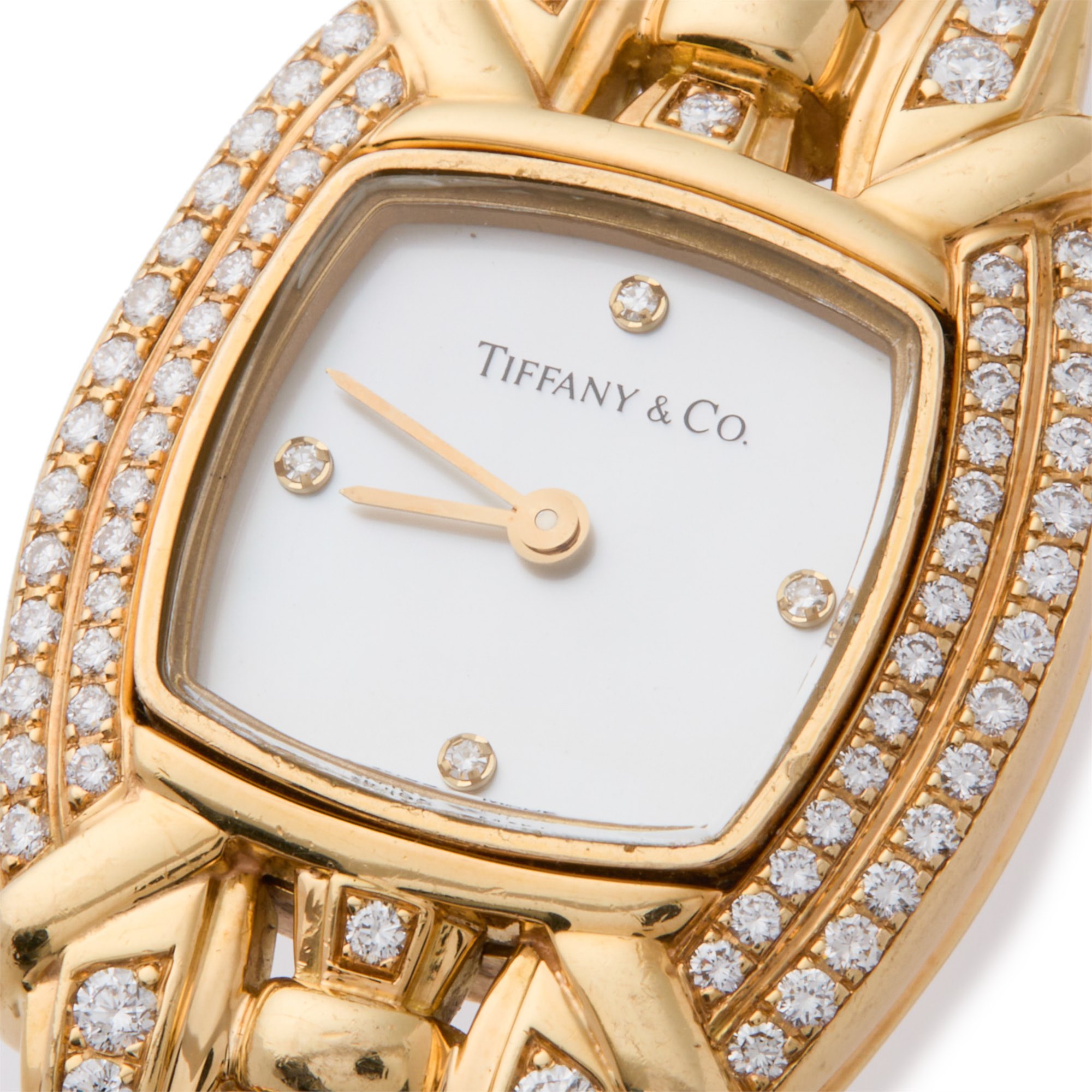 Tiffany tesoro Diamond Mother of Pearl Yellow Gold L0133