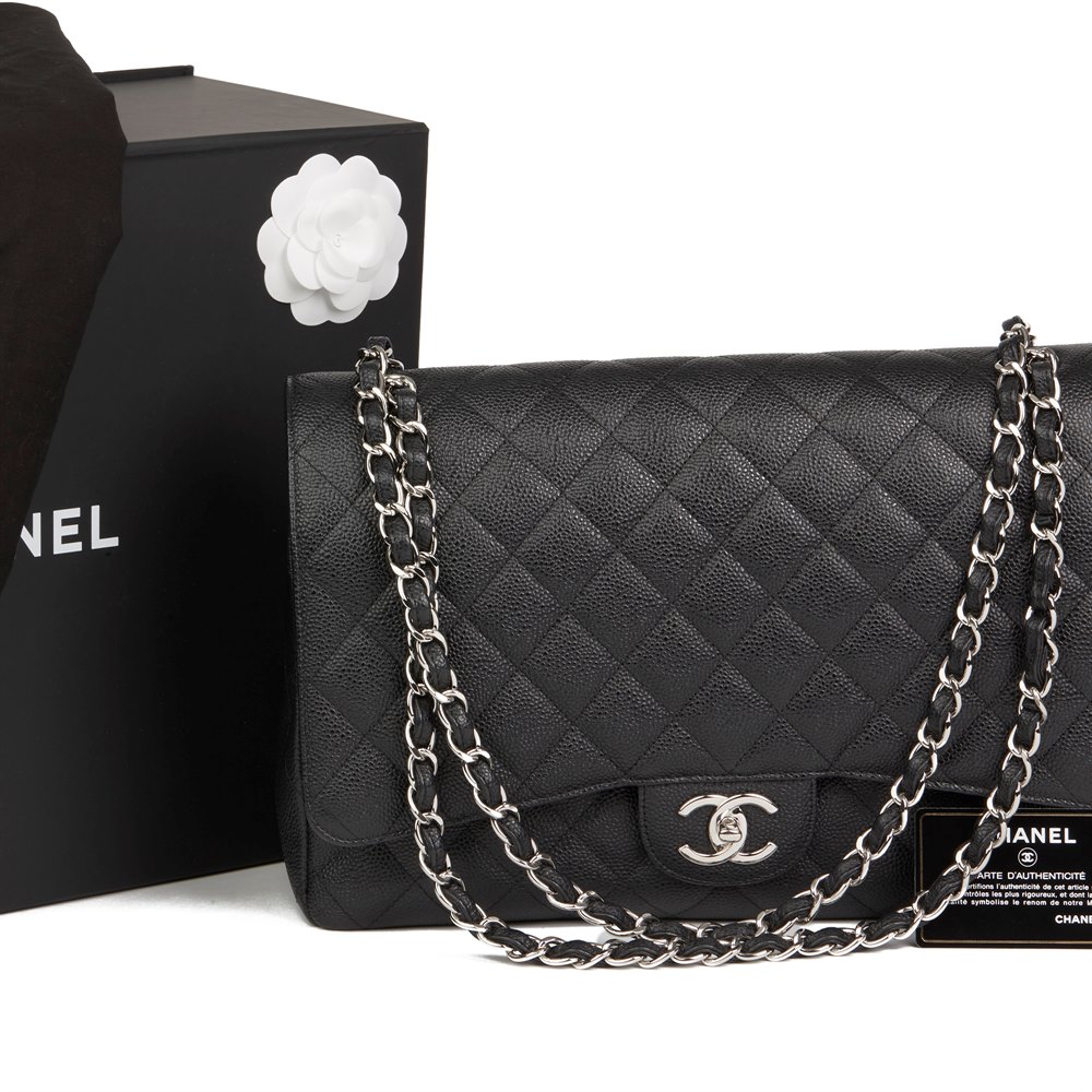 Chanel Maxi Classic Double Flap Bag 2012 HB2807 | Second Hand Handbags