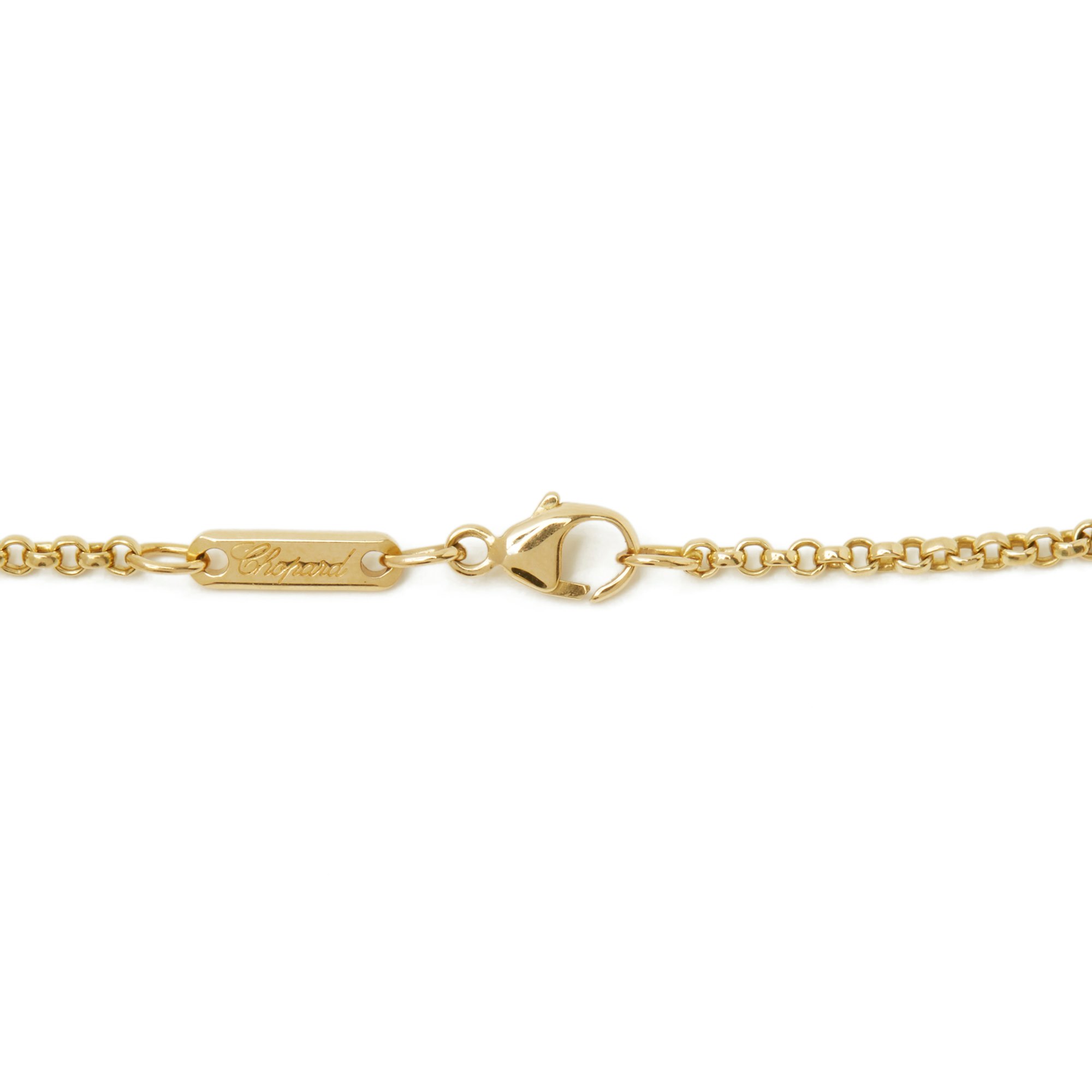 Chopard 18k Yellow Gold Happy Diamonds Spotted Necklace