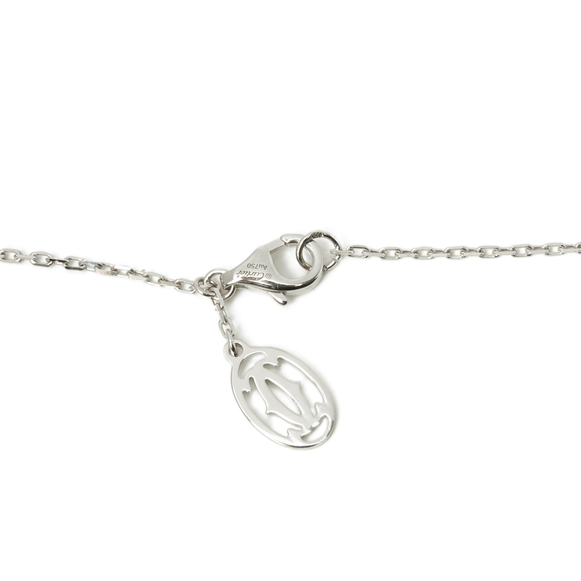Cartier 18k White Gold Small Bespoke Elephant Pendant Necklace