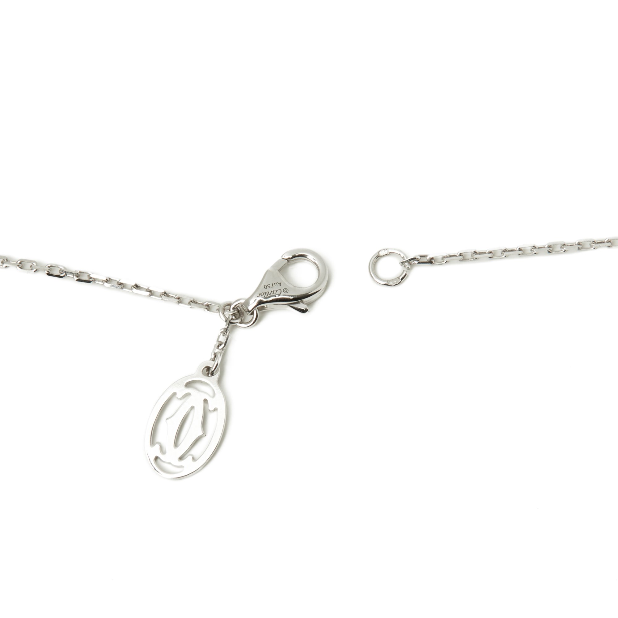 Cartier 18k White Gold Small Bespoke Elephant Pendant Necklace