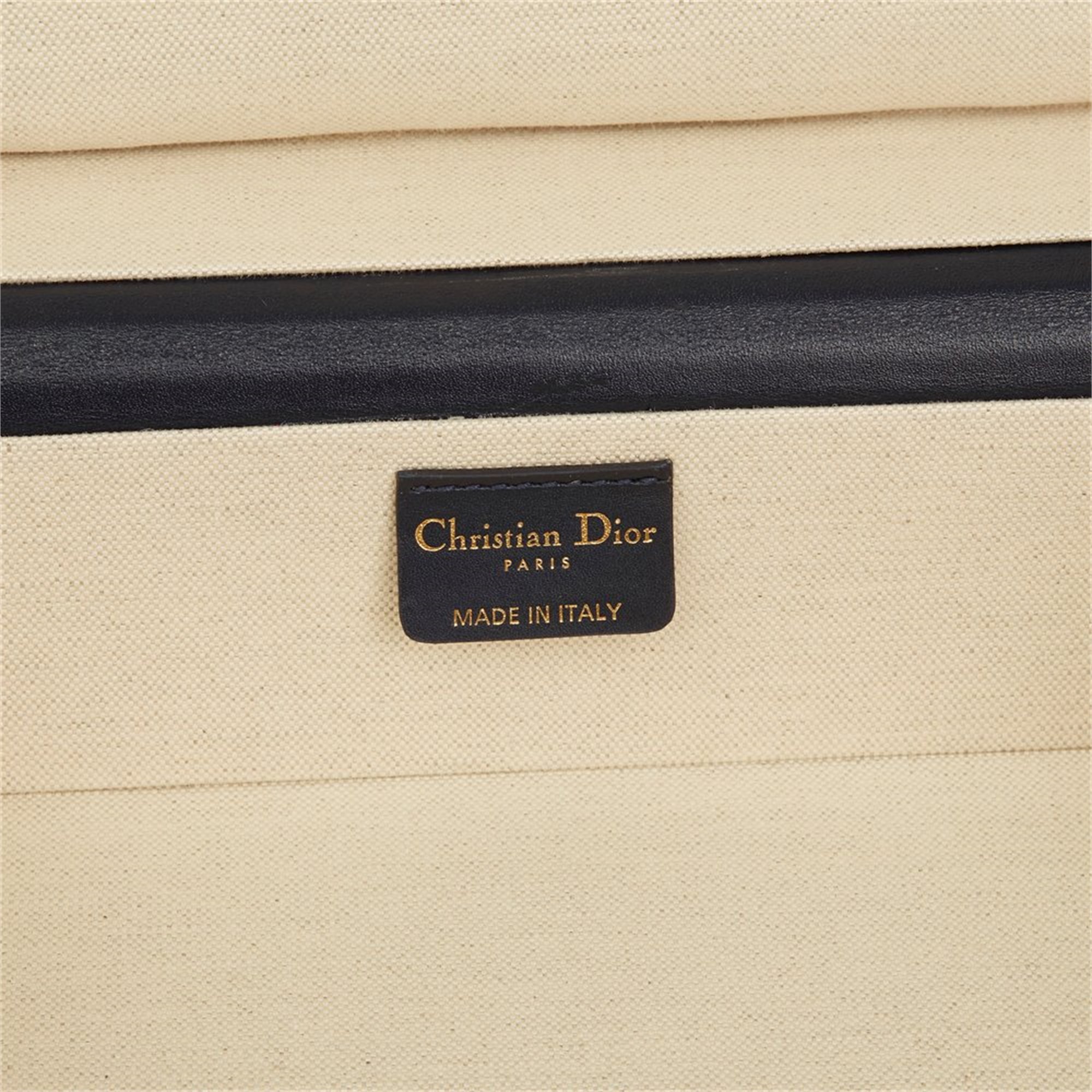 Christian Dior Blue Oblique Monogram Canvas & Calfskin Leather Jewellery Case