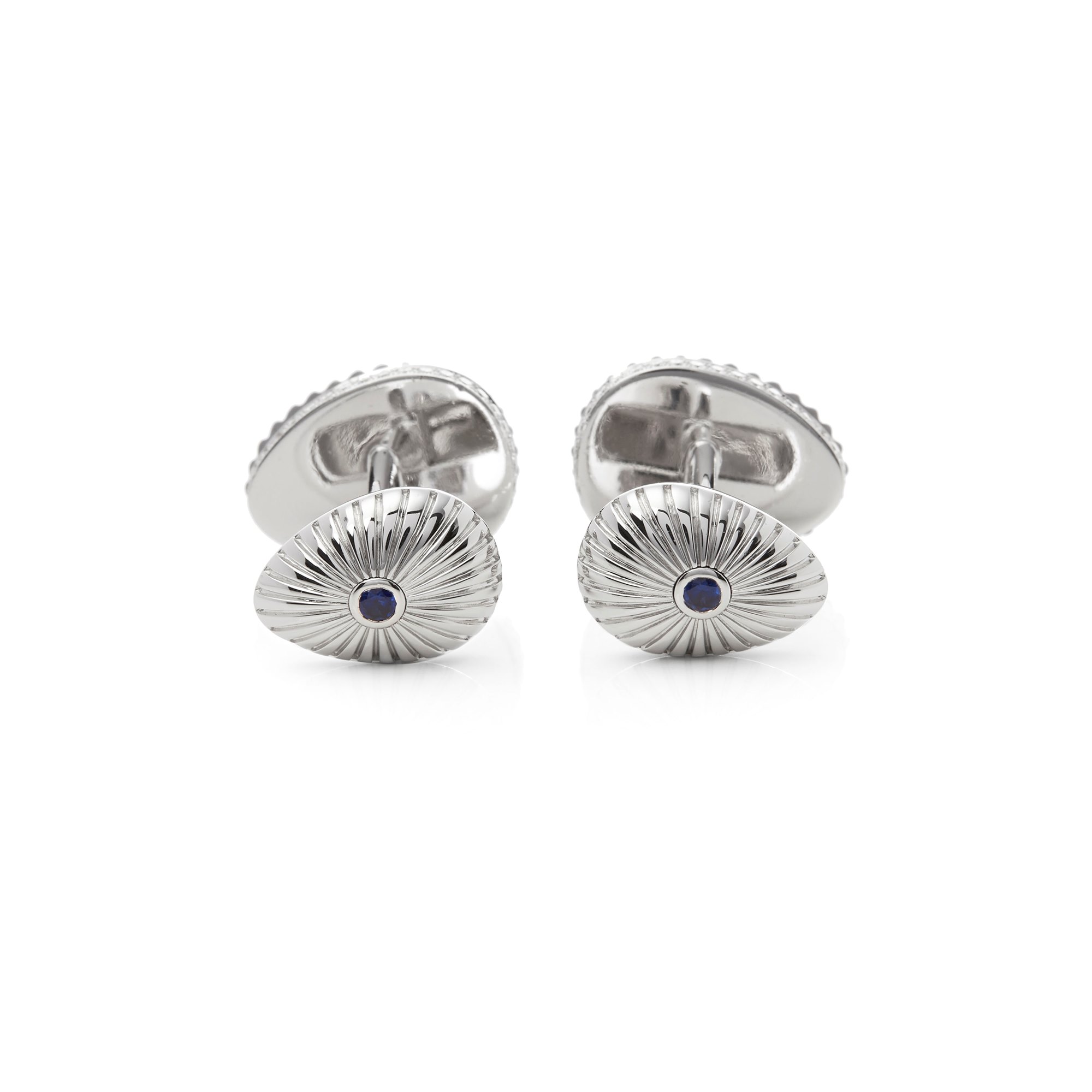 Fabergé 18k White Gold Sapphire & Diamond Grigori Cufflinks