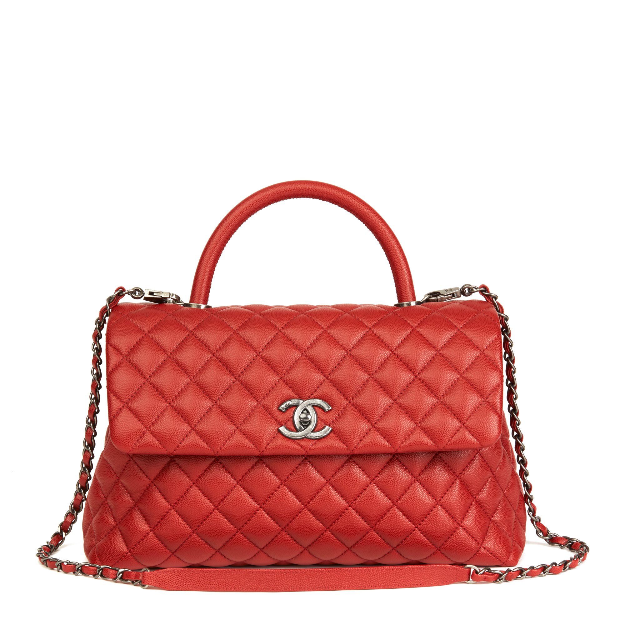 Chanel Medium Coco Handle 2016 HB2911 | Second Hand Handbags | Xupes