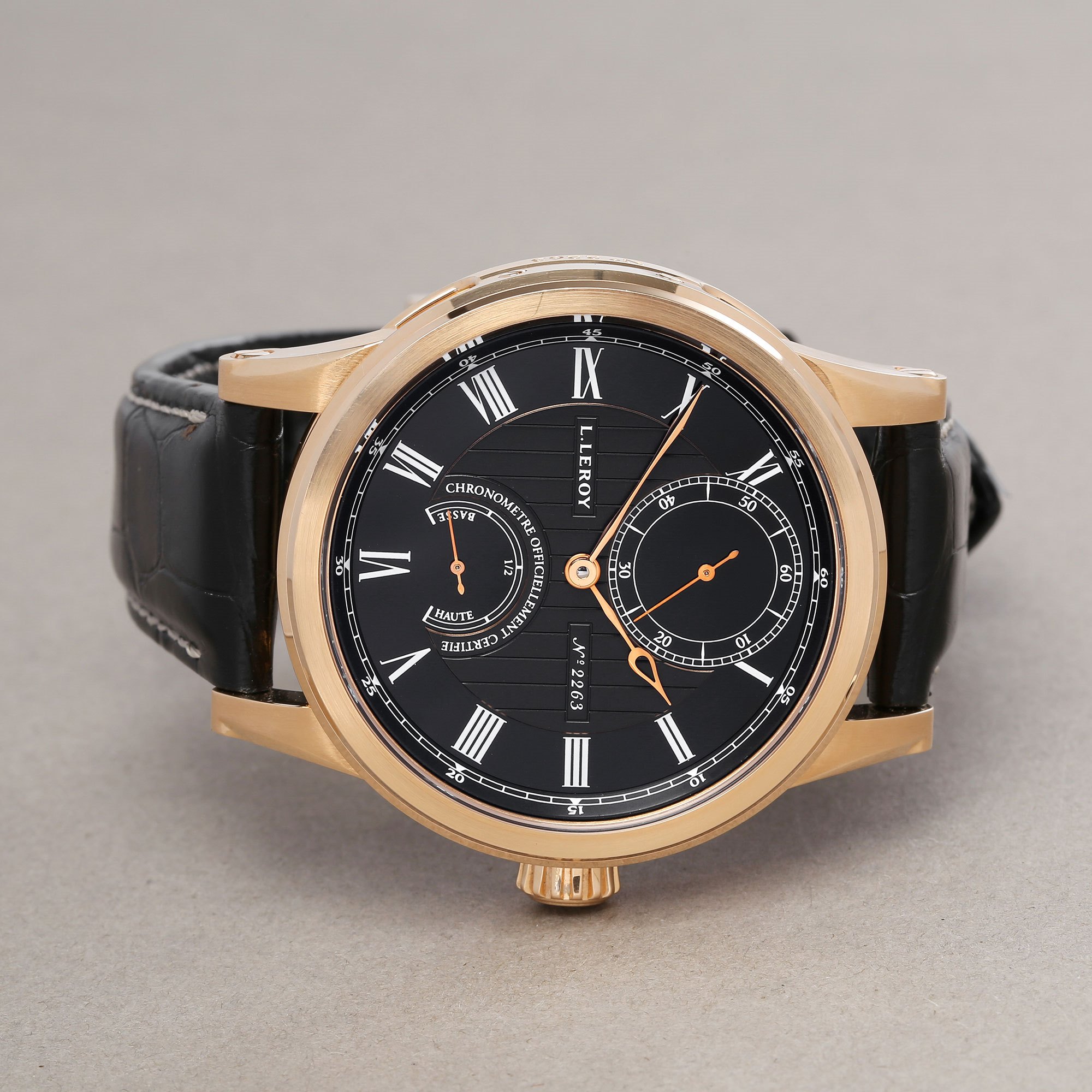 L.Leroy Marine Power Reserve 18K Geel Goud 9518