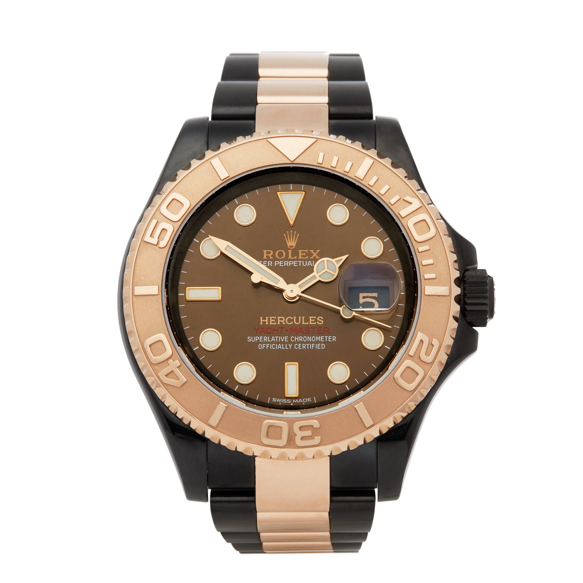 Rolex Yacht-Master Hercules Dlc Coated Stainless Steel & 18K Rose Gold 116621