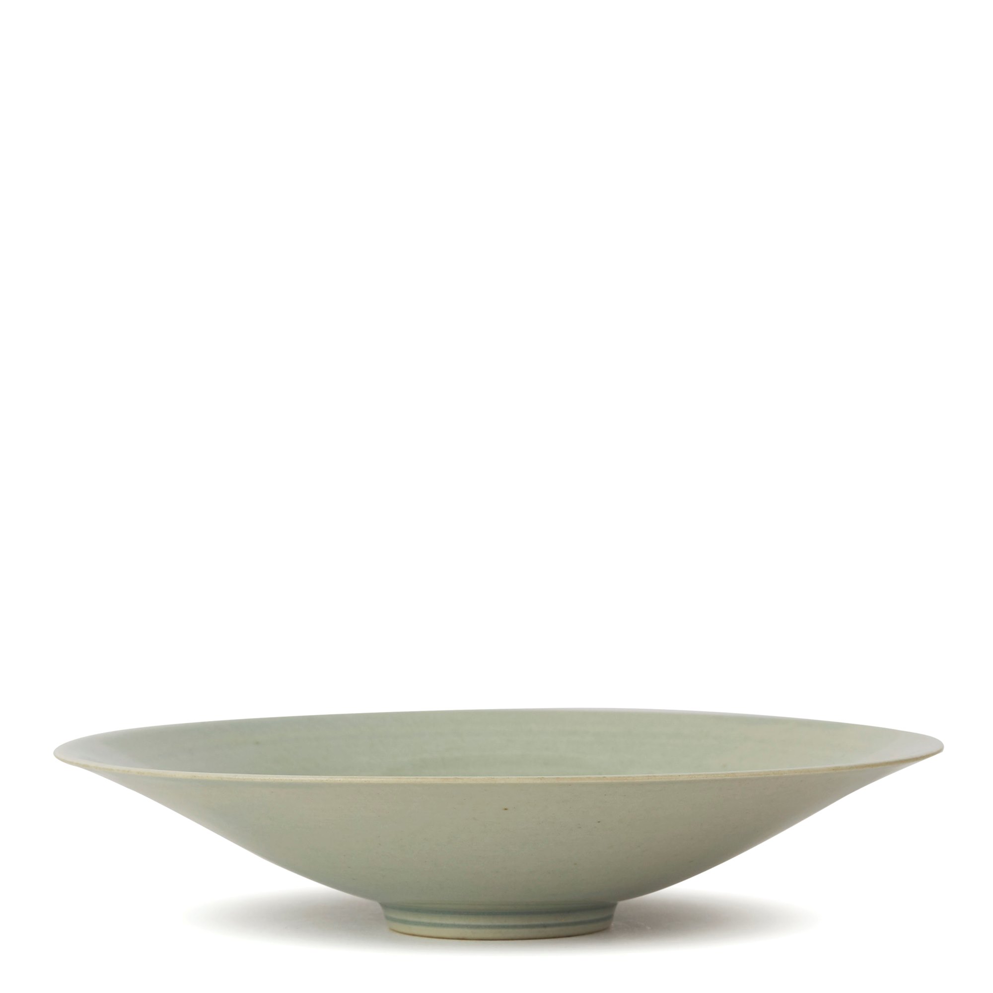 WILLIAM MEHORNAY STUDIO POTTERY CELADON GLAZED BOWL c.1974 Circa 1974/75