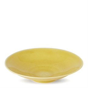 WILLIAM MEHORNAY STUDIO POTTERY MUSTARD CHATTER BOWL 1995