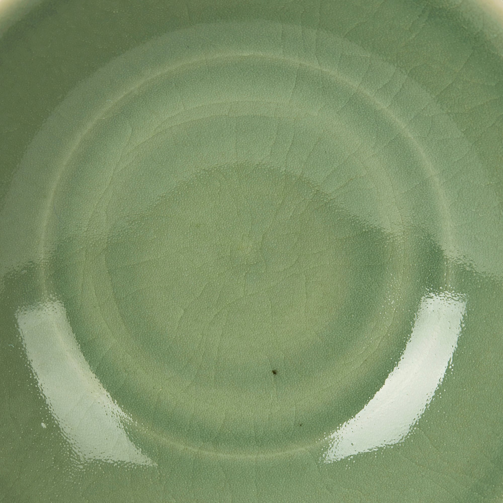 WILLIAM MEHORNAY STUDIO POTTERY GREEN CELADON DISH 1980 Made in 1980