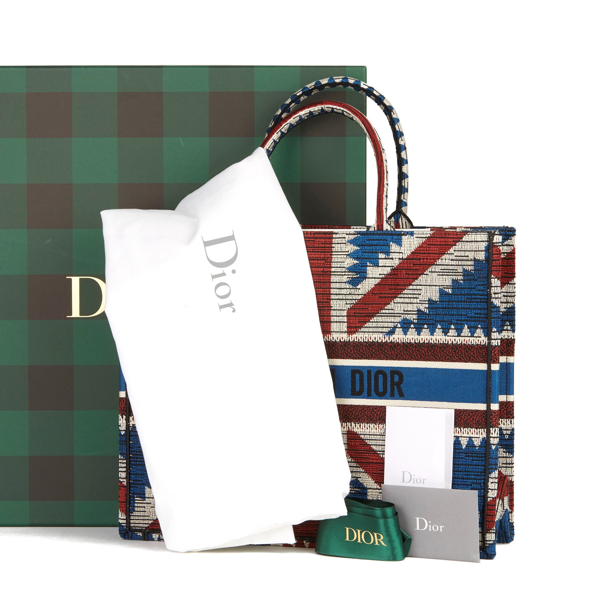 dior book tote union jack