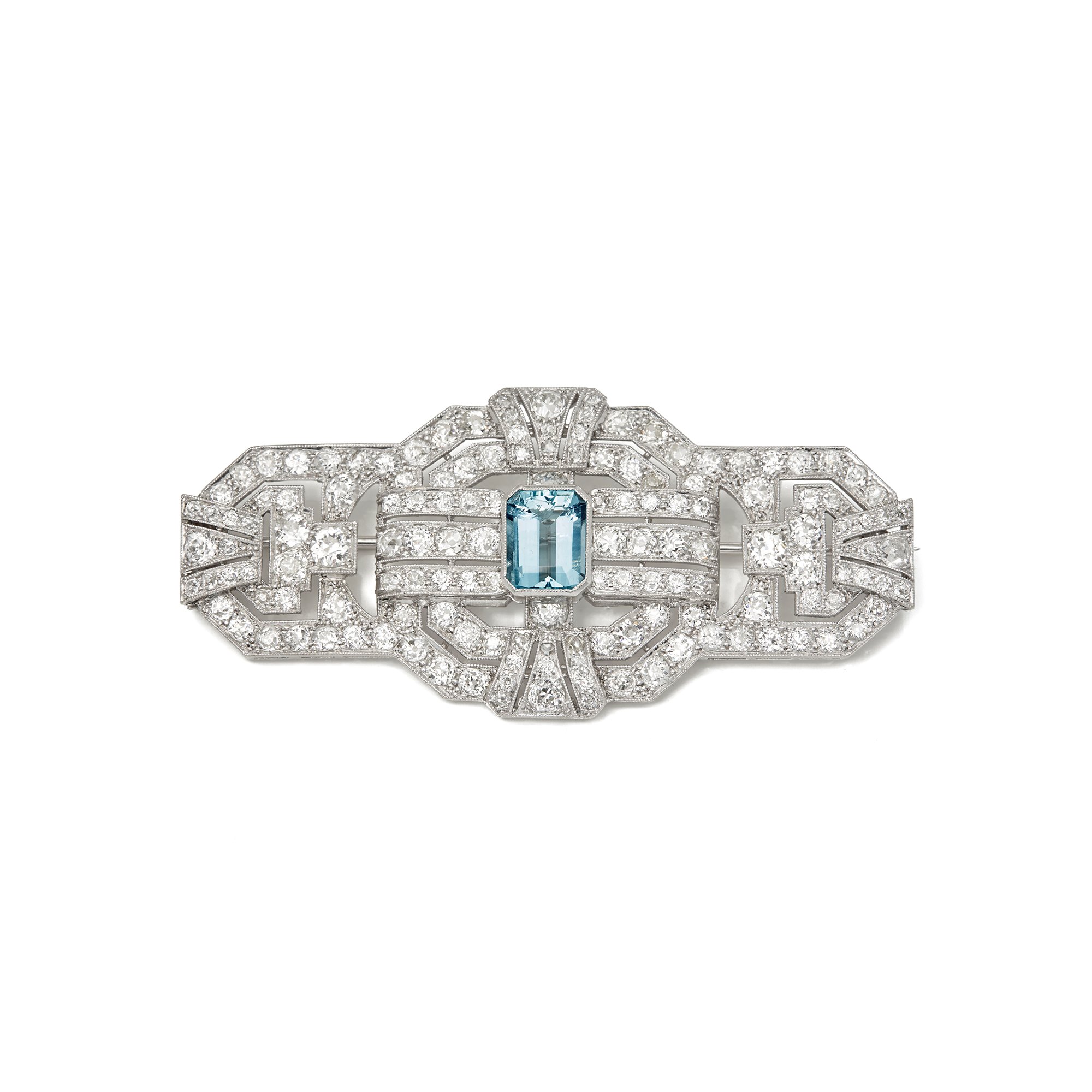 aquamarine brooch
