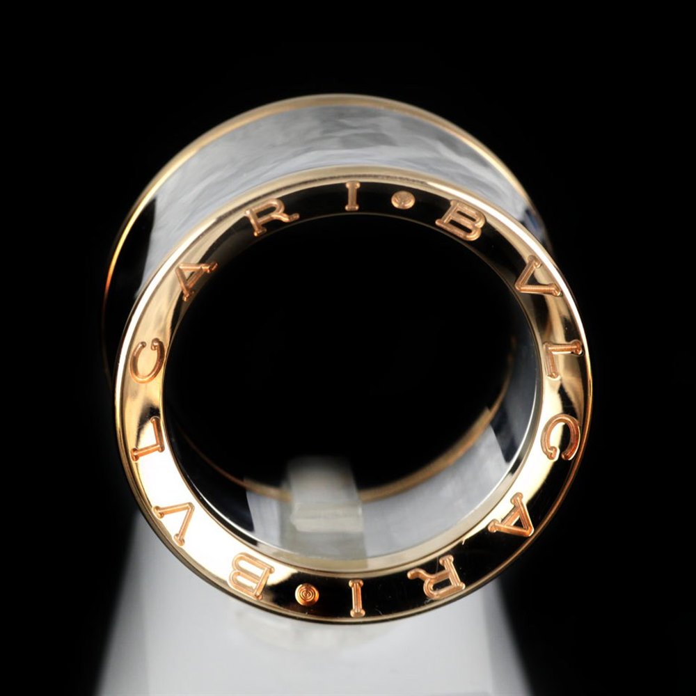 Bvlgari (or Bulgari)B Zero 1 Anish Kapoor 18k Rose Gold & Steel Ring Size  54 J142 | Second Hand Jewellery