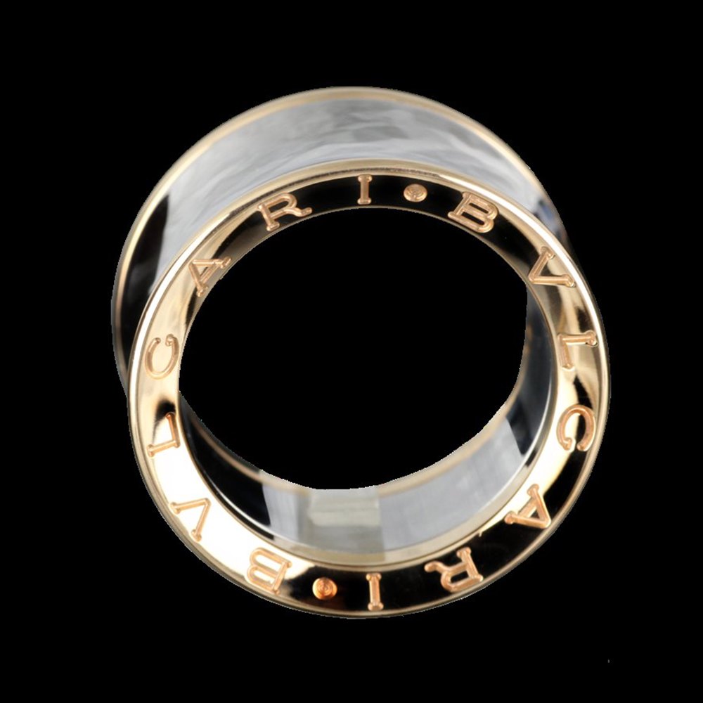 Bvlgari (or Bulgari)B Zero 1 Anish Kapoor 18k Rose Gold & Steel Ring Size 54