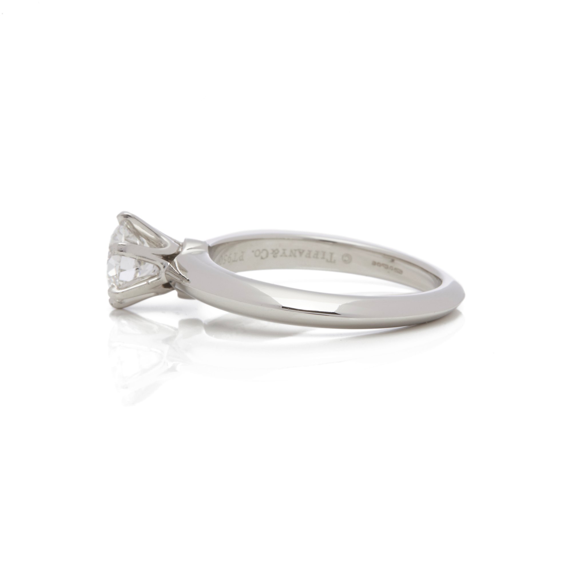 Tiffany & Co. Platinum 0.81ct Diamond Solitaire Engagement Ring