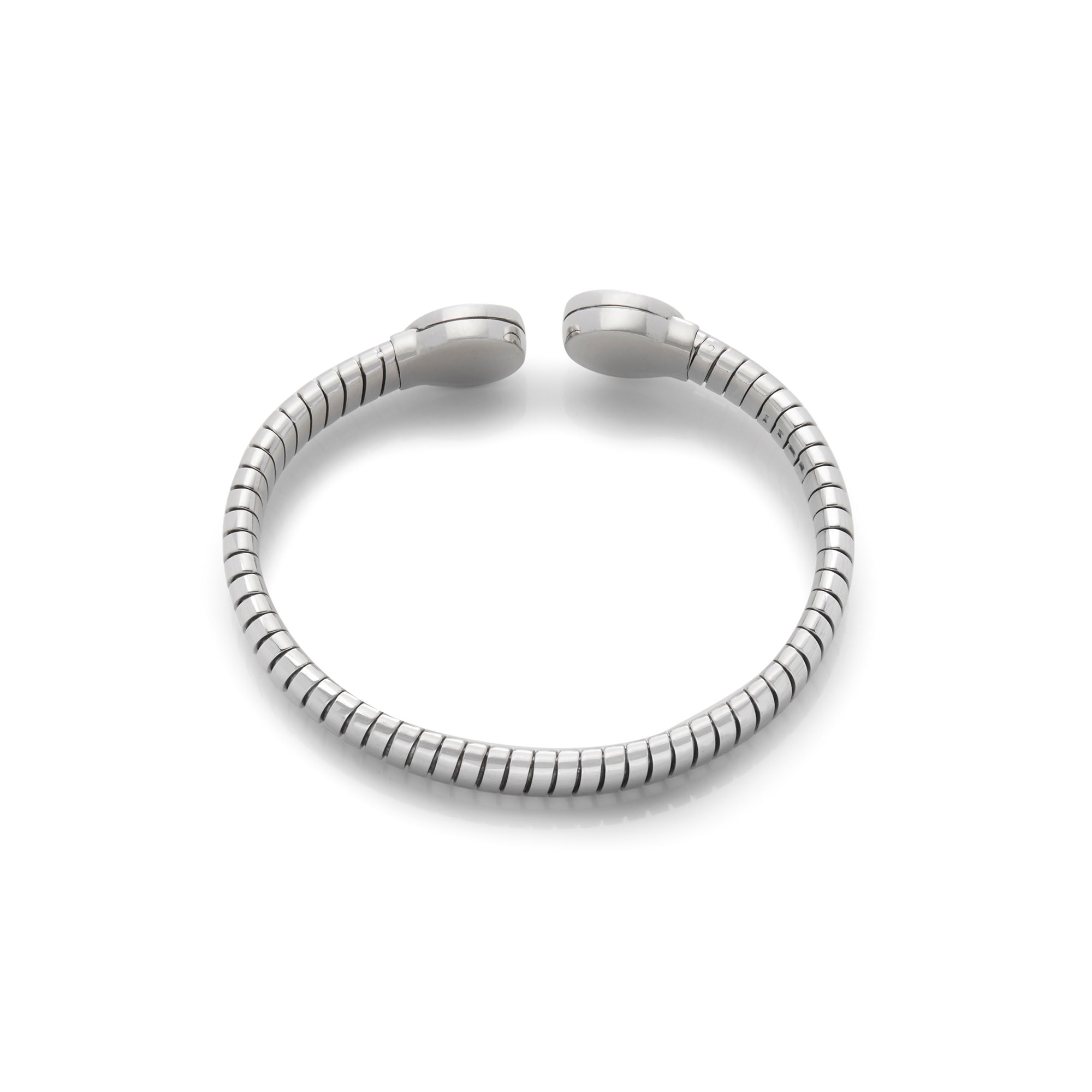 Bulgari Stainless Steel Diamond Tubogas Bracelet