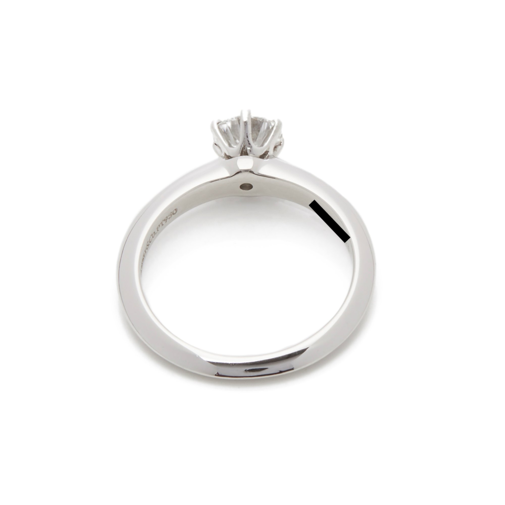 Tiffany & Co. Platinum 0.57ct Diamond Solitaire Engagement Ring