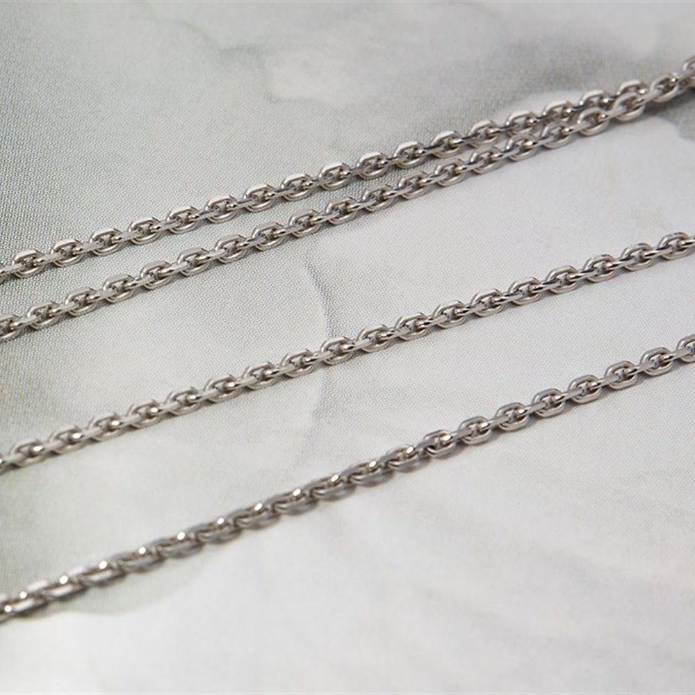 Chopard Happy Diamonds 18K White Gold Medium Pave Diamond Heart Pendant Necklace